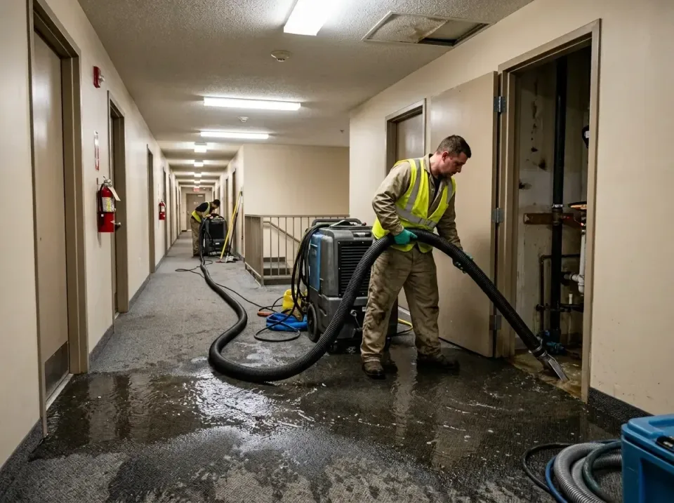 multi-unit-apartment-hallway-f-005 — frequently asked questions, Emergency Burst Pipe Water Extraction & Removal in Detroit…
